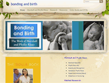 Tablet Screenshot of bondingandbirth.org